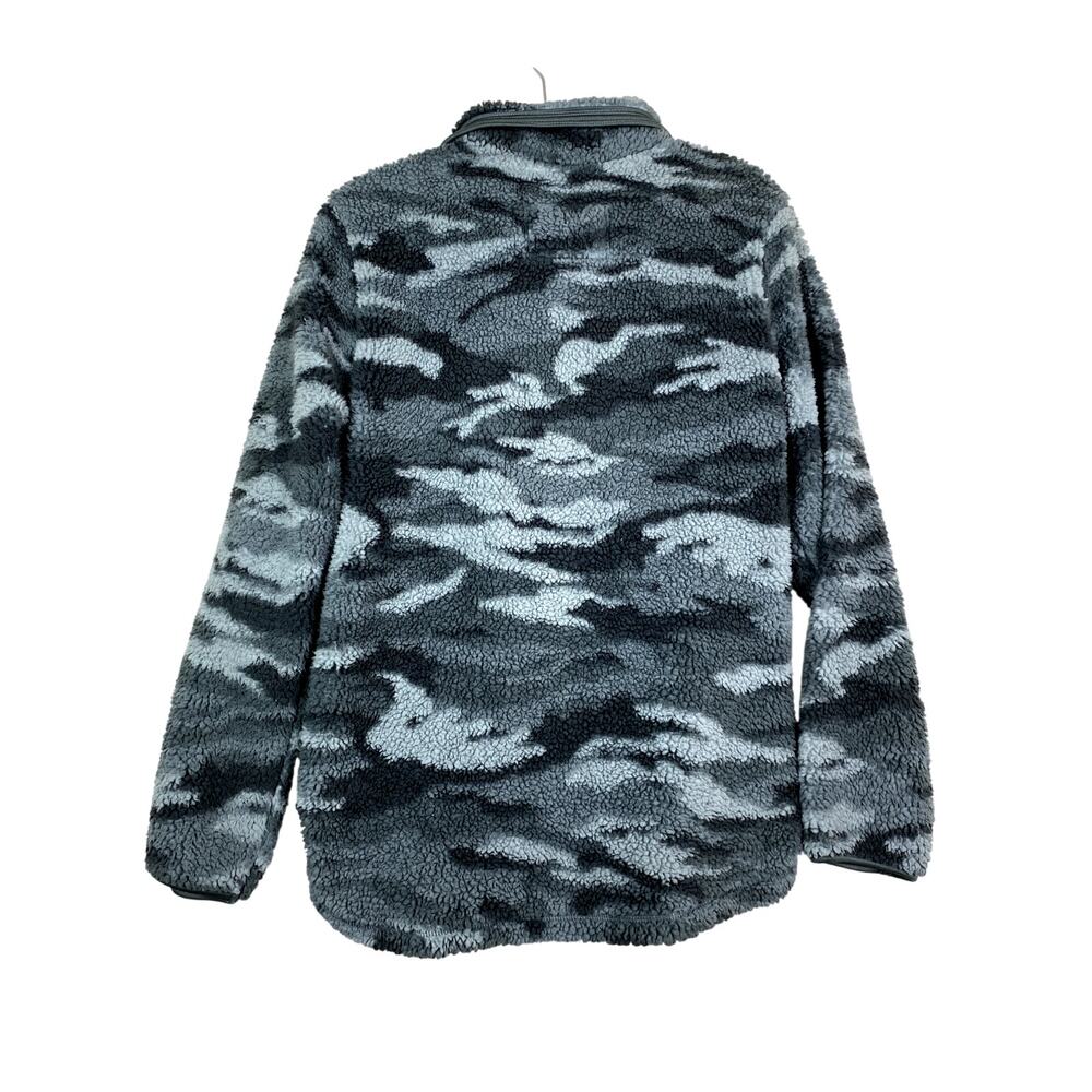 Cozy Sherpa Women's L 1/3 Zip Pullover Cozy Casual Camo Long Sleeve - Picture 2 of 4